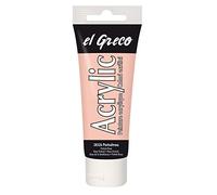 KREUL 28326 - El Greco Acrílico, tubo de 75 ml en rosa pastel, pintura acrílica brillante de alta pigmentación, de calidad de estudio, pintable como la mantequilla, para pintura de empaste
