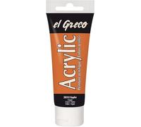 KREUL 28352-El Greco, Tubo Cobre, Pintura acrílica Brillante de Alta pigmentación en Calidad de Estudio, pintable como Mantequilla, para Pintar empastes, Color Copper, 75 ml (28352)
