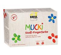 Kreul Mucki Juego de pintura para dedos. 6 x 150 ml