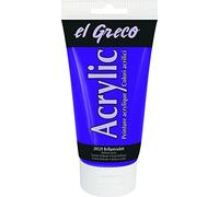 KREUL 28529 - El Greco Acrílico, tubo de 150 ml en violeta brillante, pintura acrílica brillante de alta pigmentación en calidad de estudio, pintable como mantequilla, para pintura de empaste
