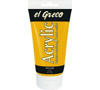 KREUL 28551 - El Greco Acrílico, tubo de 150 ml en dorado, pintura acrílica brillante de alta pigmentación en calidad de estudio, mantecosa, para pintura empastada