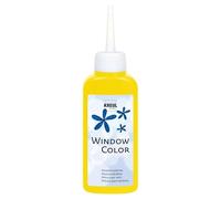KREUL 42706 - Window Colour amarillo sol 80 ml, pintura al agua para ventanas, con superficie texturada, para cristales, espejos, azulejos y otras superficies lisas
