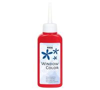 Kreul 42713 - Window Colour rojo cereza 80 ml, pintura al agua para ventanas, con superficie texturada, para cristales, espejos, azulejos y otras superficies lisas