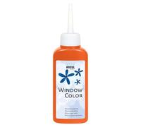 KREUL 42731 - Window Colour naranja 80 ml, pintura al agua para ventanas, con superficie texturada, para cristales, espejos, azulejos y otras superficies lisas