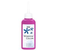 KREUL 42736 - Window Colour rosa 80 ml, pintura al agua para ventanas, con superficie texturada, para cristales, espejos, azulejos y otras superficies lisas