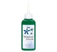 KREUL 42739 - Window Colour Verde Oscuro 80 ml, Pintura al Agua para Ventanas, con Superficie texturada, para Cristales, Espejos, Azulejos y Otras Superficies Lisas