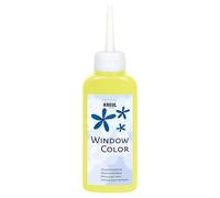 Kreul 42781 - Color para ventanas Amarillo luminoso 80 ml, pintura al agua para ventanas, con superficie texturada, para cristales, espejos, azulejos y otras superficies lisas