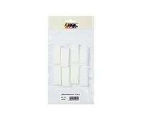 Kreul 45540 - Esponjas universales para pintar a toques en casi todos los colores, de poros finos, ideales para niños para estarcir, pincelar y puntear, 8 piezas, blanco