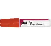 KREUL 46214 - Rotulador acrílico Mate XXL, con Punta en cuña de Aprox. 15 mm, Rojo, Mate, Pintura acrílica Permanente al Agua, para Elementos puristas