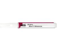 KREUL 46231 - Rotulador acrílico mate medio, con punta redonda de aprox. 2-4 mm, blanco, mate, pintura acrílica permanente a base de agua, para acentos delicados
