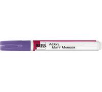 KREUL 46236 Medium Acrylic Matt Marker with Round Tip Approx. 2-4 mm Matte Purple Acrylic Paint Permanent Water-Based for Filigree Accents