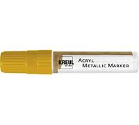 KREUL 46251 - Acryl Metallic Marker XXL, con Punta de cuña Aprox. 15 mm, Dorado, Color acrílico Permanente con Efecto metálico, para Elementos puristas