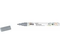 KREUL 47221 - Rotulador plata fina, con punta redonda de 1-2 mm de ancho de trazo, para diseñar, etiquetar y decorar pequeños y originales regalos, tarjetas y mucho más.
