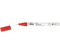 Kreul 47412 - Rotulador extrafino, rojo, ancho de trazo aprox. 0,8 mm, punta fina para trabajos de filigrana, para diseñar, rotular y decorar