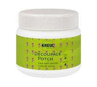 KREUL 48251 - Art Potch Decoupage Barniz de cola satinado a base de agua para decoupage Tarro de 150 ml Se seca rápidamente y se vuelve transparente
