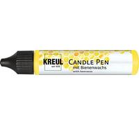 KREUL 49702 - Rotulador para Velas, Amarillo, 29 ml, rotulador para Velas con Punta Fina, colorea con Cera de Abeja para Decorar y Pintar Velas