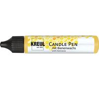 KREUL 49716 - Candle Pen, Inkagold, 29 ml, Candle Pen with Fine Painting Tip, Colour with Beeswax for Decorating and Painting Candles