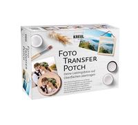 KREUL 49960 - Set de Foto Transfer Potch con medio de transferencia de fotos, capa superior, pincel y escobilla de goma Para transferir impresiones, recortes y fotos