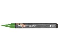 KREUL 62103 - Tattoo Pen verde, ancho de trazo 0,5-3 mm, tinta cosmética a base de agua, duración hasta 5 días, dermatológicamente testado, vegano, sin parabenos