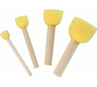 KREUL 72160 - Juego de 4 pinceles de espuma universales adecuados para casi todas las pinturas Diámetro 13, 20, 30 y 40 mm