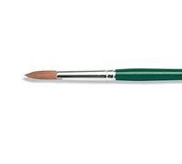KREUL 722902-Pincel Universal Poni Tela, acrílica y para Carteles, Pintura para Vidrio y Porcelana, Estabilidad Dimensional, Pelo sintético, Green, 2
