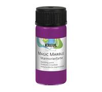 KREUL 73208-Pintura Magic Marble, Bote, Pintura marmoleadora por inmersión Brillantes para Dibujos aleatorios y Efectos únicos, Color Magenta, 20 ml (1er Pack) (73208)