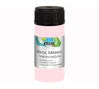 KREUL 73234 73234-Magic Marble Marbling Paint Matt, Tarro de 20 ml en Mademoiselle Rosé, Pintura marmoleadora Mate por inmersión para Dibujos aleatorios y Efectos de Color únicos