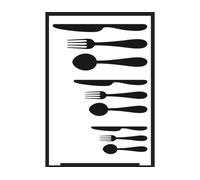 KREUL 74864 - Plantillas autoadhesivas negativo cubiertos 15x21cm.