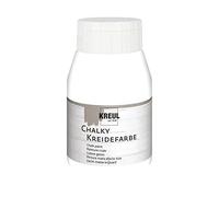 KREUL 75123 - Chalky Chalk paint White (Blanco nieve) Bote de plástico de 500 ml Pintura suave, mate, opaca y de secado rápido para efectos con aspecto desgastado