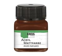 KREUL 75274 - Pintura acrílica mate marrón chocolate 20ml.