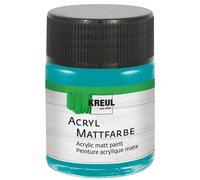 Kreul 75548 Acrylic Matt Paint Creamy Opaque Quick-Drying Water-Based for Many Different Surfaces in 50 ml Glass Turquoise