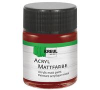 KREUL 75556-Pintura acrílica Mate, Granate en Bote de 50 ml, Pintura al Agua cremosa, Opaca, de Secado rápido, Adecuada para Muchas Superficies Diferentes, Maroon, 50