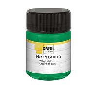 KREUL 78512 - Tinte acrílico intensivo para madera, tarro de 50 ml en verde abeto, para madera natural no tratada y papeles naturales absorbentes, fluido - pintura líquida al agua