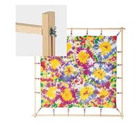 KREUL 810266 - Bastidor de estirado Javana, longitud de la tira aprox. 106 cm, superficie máxima de estirado aprox. 90 x 90 cm, para estirado flexible de seda y textiles