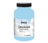 Kreul 8133-275 - Javana pintura para seda 275 ml, azul cielo, pintura al agua altamente pigmentada y brillante, con un carácter líquido fluido, penetra profundamente en las fibras