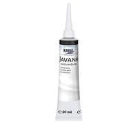 KREUL 815120SB - Javana Silk Painting Contour Colour for Fabrics, Tubo de 20 ml con Boquilla de pulverización Fina, Negro