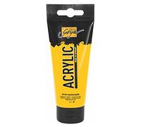 KREUL 84103-Solo Goya Acrylic, Tubo Amarillo cadmio, Pintura acrílica cremosa y versátil en Calidad de Estudio, a Base de Agua, Secado rápido y Mate, Buena cubrición, Color Yellow, 100 ml (84103)