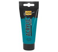 Kreul 84117 - Solo Goya Pintura Acrílica Tubo de 100 ml Turquesa Pintura cremosa, versátil, opaca y resistente al agua Calidad de estudio Secado rápido con aspecto mate