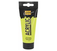 KREUL 84140-Solo Goya Acrylic, Tubo Verde Claro, Pintura acrílica cremosa y versátil en Calidad de Estudio, a Base de Agua, Secado rápido y Mate, Buena cubrición, Color Light Green, 100 ml (84140)