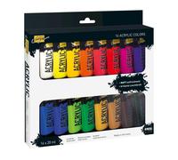 Kreul 84172 - Solo Goya Acrylic Set de 16 tubos de pintura acrílica de 20 ml Pin