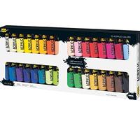 Kreul 84173 - Solo Goya Acrylic Set de 32 tubos de pintura acrílica de 20 ml Pintura cremosa, versátil, cubriente y resistente al agua, de secado rápido y aspecto mate
