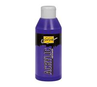 KREUL 84214 - Solo Goya Acrílico Violeta, Frasco 250 ml, Pintura acrílica cremosa y versátil en Calidad de Estudio, a Base de Agua, Secado rápido y Mate, Buena cubrición