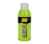 KREUL 84218 - Solo Goya Acrílico Amarillo-Verde, Frasco 250 ml, Pintura acrílica cremosa y versátil en Calidad de Estudio, a Base de Agua, Secado rápido y Mate, Buena cubrición