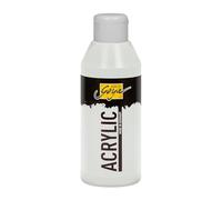 KREUL 84227 - Solo Goya Acrílico Plata, Frasco 250 ml, Pintura acrílica cremosa y versátil en Calidad de Estudio, a Base de Agua, Secado rápido y Mate, Buena cubrición