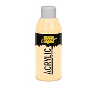 KREUL 84229 - Solo Goya Acrílico beige, frasco 250 ml, pintura acrílica cremosa y versátil en calidad de estudio, a base de agua, secado rápido y mate, buena cubrición