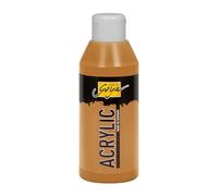 KREUL 84234 - Solo Goya Acrílico Ocre Dorado, Frasco 250 ml, Pintura acrílica cremosa y versátil en Calidad de Estudio, a Base de Agua, Secado rápido y Mate, Buena cubrición