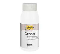 Kreul 85272 - Solo Goya Gesso Masilla acrílica de media tiza para sustratos de pintura Blanco Frasco de 750 ml Resistente al agua Buena opacidad