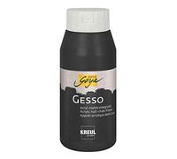 KREUL 85282 - SOLO GOYA Gesso negro, 750 ml, imprimación para superficies de pintura oscuras a base de semicrudo acrílico, impermeable y de buena cubrición