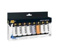 KREUL 85931-SOLO Goya Acrylic Medium, 8 pastas de Textura en Tubos de 20 ml, Set de iniciación para proyectos de Arte 3D Sencillos, Multicolor, 1 stück (1er Pack) (85931)