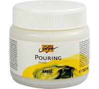 KREUL 87201 - Solo Goya Pouring Fluid, lata 150 ml, medio acrílico líquido para técnicas de vertido y flujo, a base de agua, optimiza el comportamiento de flujo de las pinturas acrílicas